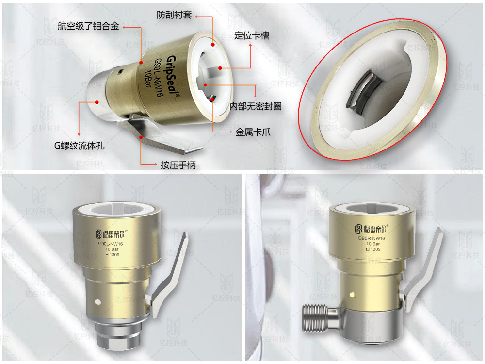 格雷希爾G90L和G90R系列快速接頭